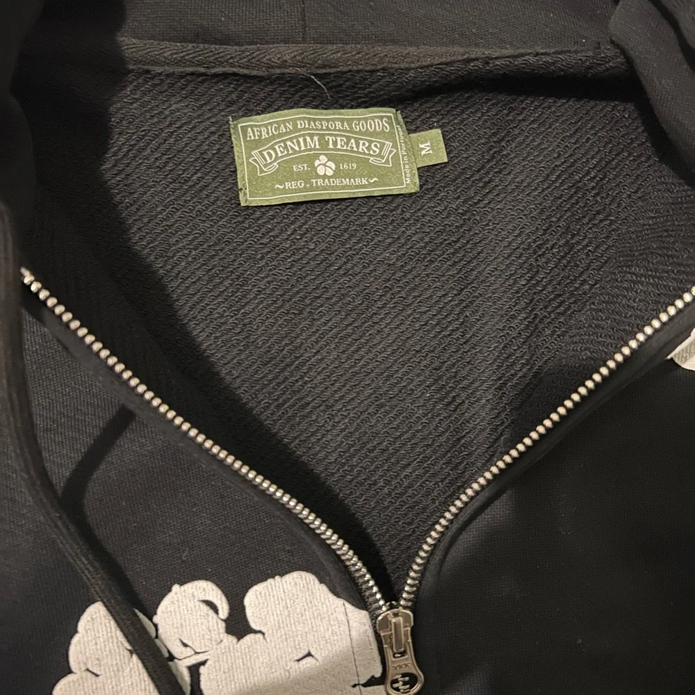 Denim Tears Zip Up Black Size M - SEND OFFERS - Picture 2 of 6